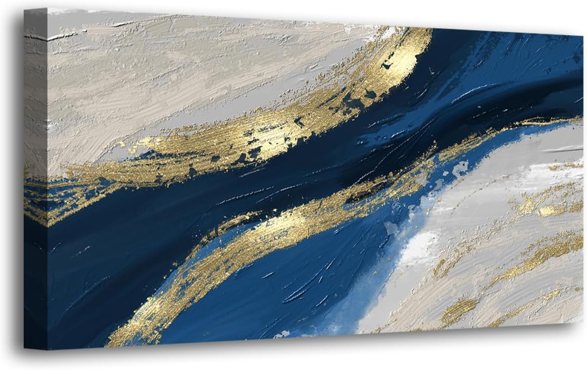 Wall Art Moon Sea Ocean Landscape Picture Canvas Wall Art Print Paintings Modern Artwork for Living Room Wall Decor and Home Décor Framed Ready to Hang,1inch Thick Frame, Waterproof Artwork.
